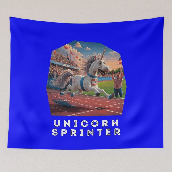 Item preview, Funny Running Unicorn Sayings Unicorn Sprinter designed and sold by fantasticdesign.