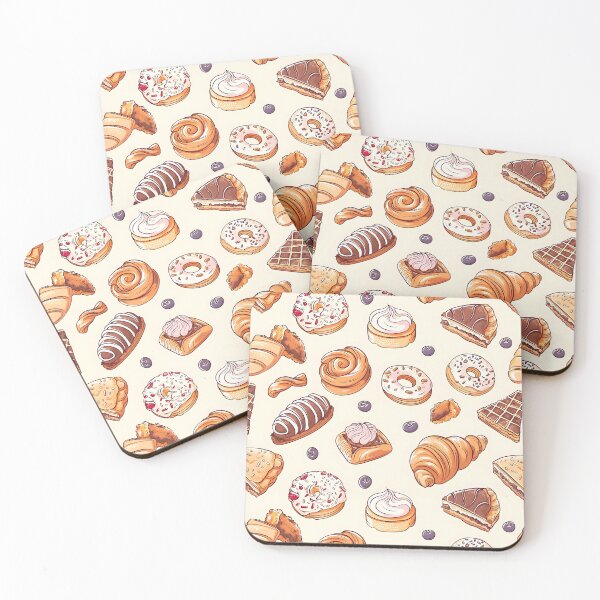 Item preview, French pastry Seamless Pattern designed and sold by palaco210.