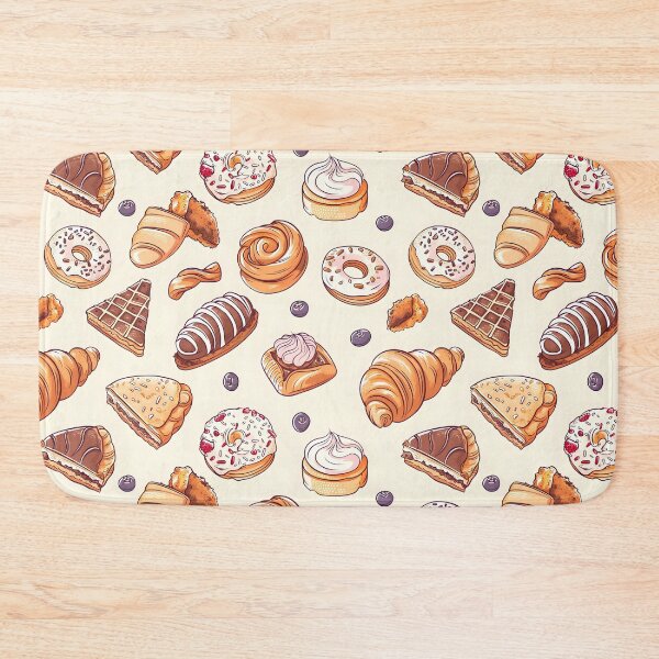 Item preview, French pastry Seamless Pattern designed and sold by palaco210.