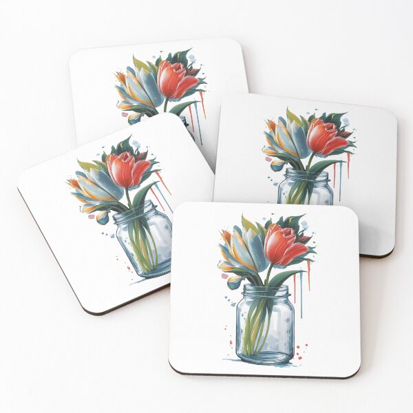 Item preview, wAtercOLOR fLOWER iN jAR designed and sold by PrimeInk.
