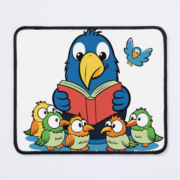 Item preview, Fluffy Toucan Reading to Baby Birds designed and sold by omerfdln34.