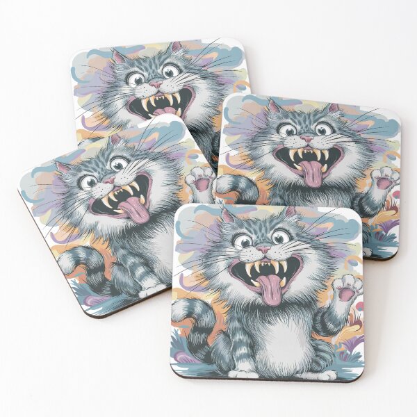 Item preview, Funny roaring kitty T-shirt designed and sold by KrissGraphShop.