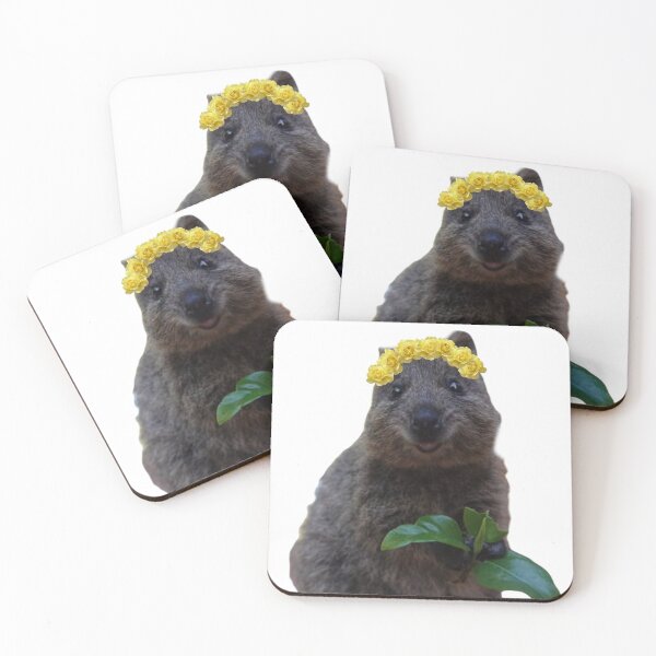 Item preview, Adorable quokka wearing yellow crown designed and sold by SillyLittleSnek.
