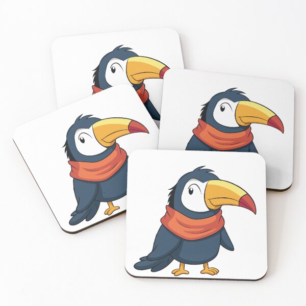 Item preview, Fluffy Toucan in a Scarf Enjoying the Wind designed and sold by omerfdln34.
