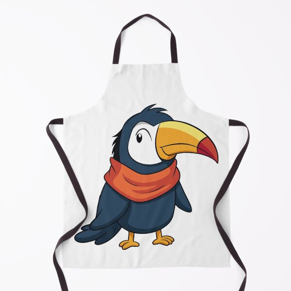 Item preview, Fluffy Toucan in a Scarf Enjoying the Wind designed and sold by omerfdln34.
