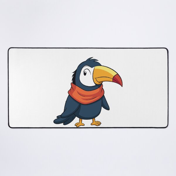 Item preview, Fluffy Toucan in a Scarf Enjoying the Wind designed and sold by omerfdln34.