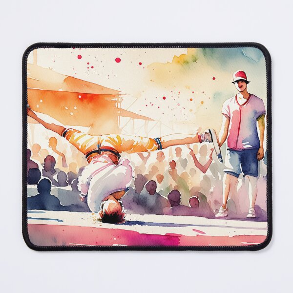 Item preview, A dancer is mid-move, surrounded by a crowd under a colorful sky. The energy and movement are palpable designed and sold by homydesign.