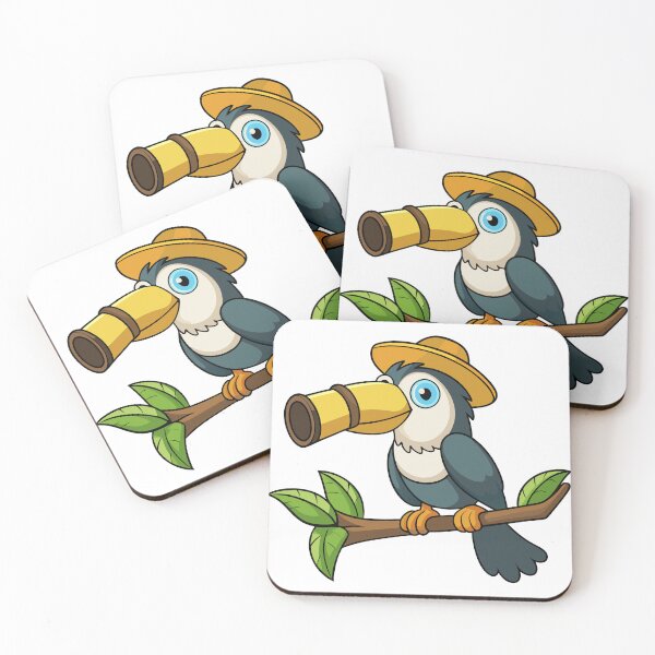 Item preview, Fluffy Toucan in a Tiny Explorer Hat designed and sold by omerfdln34.