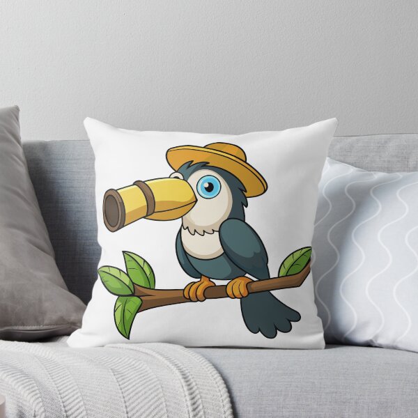 Item preview, Fluffy Toucan in a Tiny Explorer Hat designed and sold by omerfdln34.
