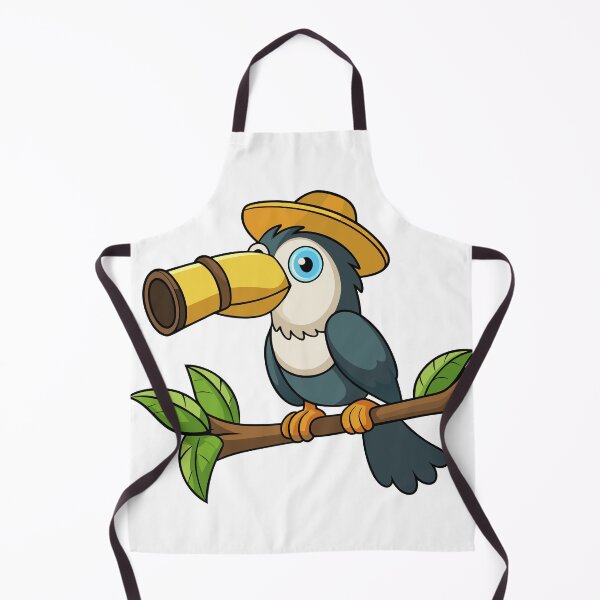 Item preview, Fluffy Toucan in a Tiny Explorer Hat designed and sold by omerfdln34.