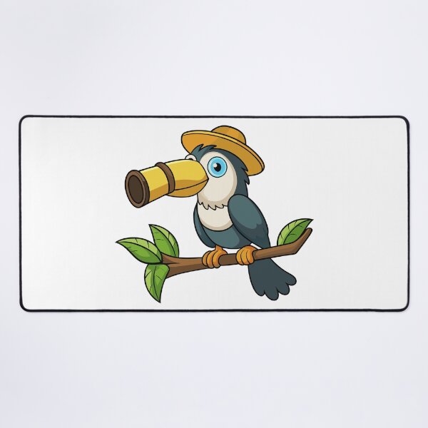 Item preview, Fluffy Toucan in a Tiny Explorer Hat designed and sold by omerfdln34.