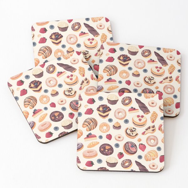 Item preview, French pastry Seamless Pattern designed and sold by palaco210.