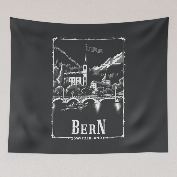 Item preview, A Vintage Travel Illustration of Bern - Switzerland  designed and sold by GoodOldVintage.
