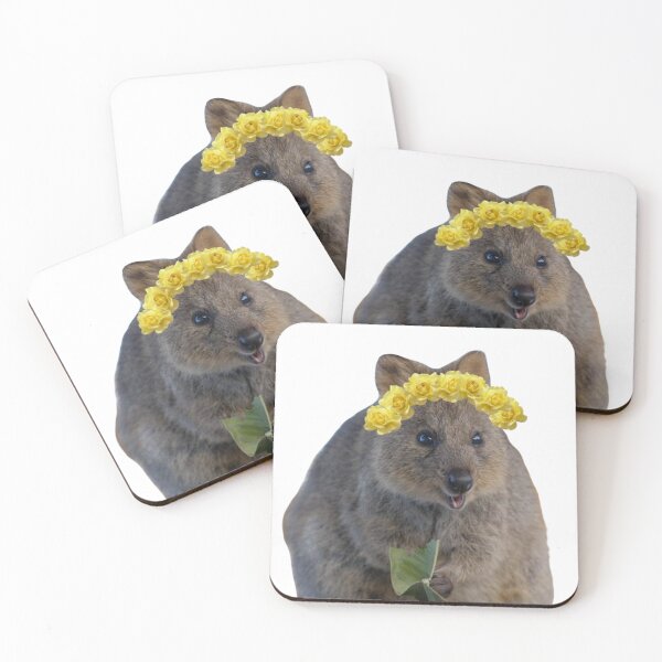 Item preview, Flower crown quokka  designed and sold by SillyLittleSnek.