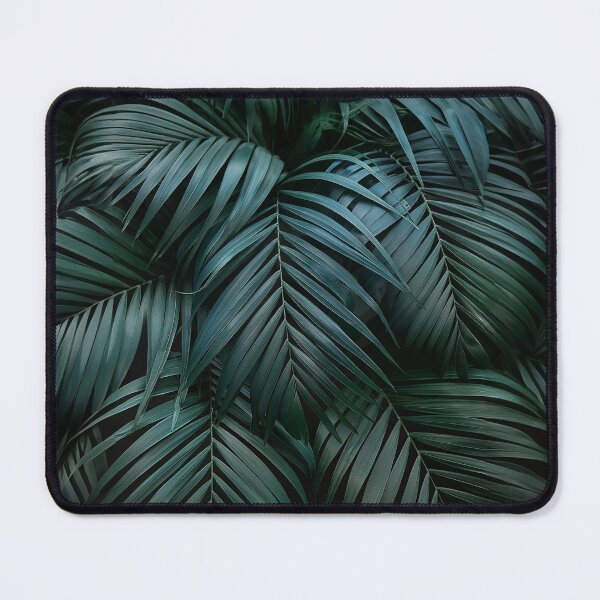 Item preview, A dense, vibrant texture of overlapping lush green tropical leaves, showcasing nature’s complexity designed and sold by homydesign.