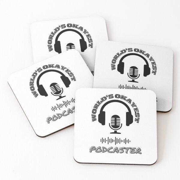 Item preview, world's okayest podcaster designed and sold by IFarty.