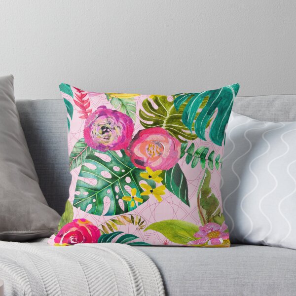 Item preview, Boho Pink Tropical Floral designed and sold by The Artwerks.
