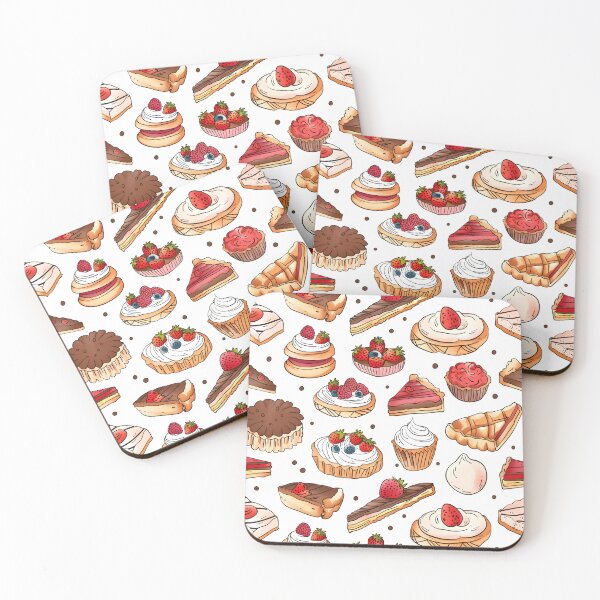 Item preview, French pastry Seamless Pattern designed and sold by palaco210.