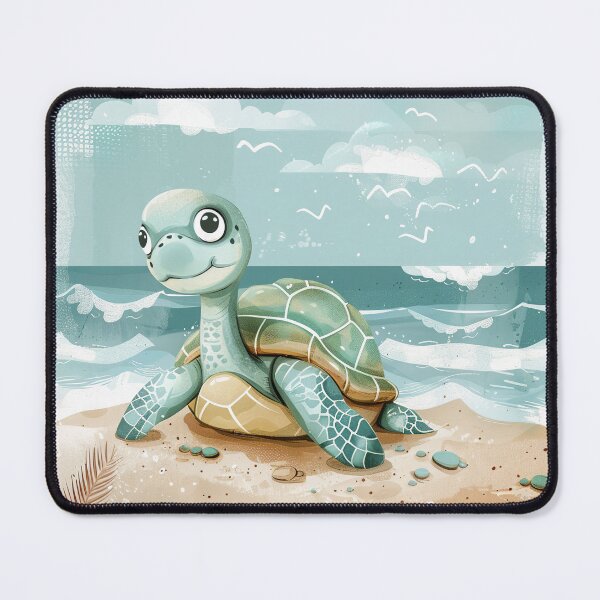 Item preview,  Cute baby Sea turtle on beach coastal colors designed and sold by Inktown.