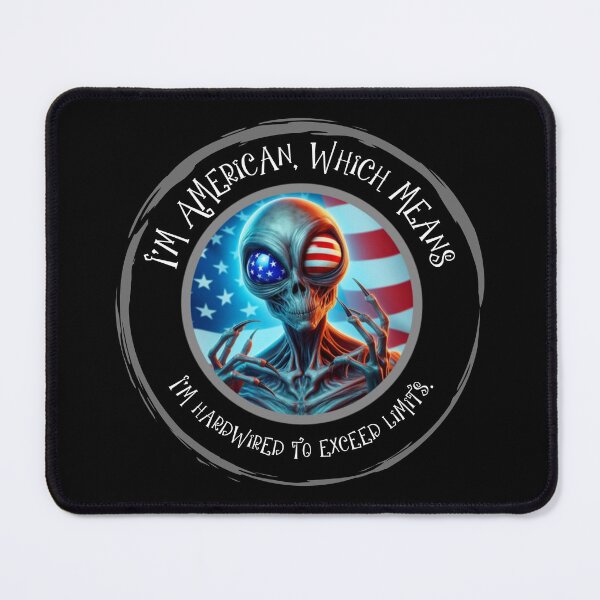 Item preview, I'm American, designed and sold by MysteryAlien.