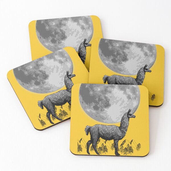 Item preview, Llama Alpaca with Full Moon designed and sold by Mariana Piana.