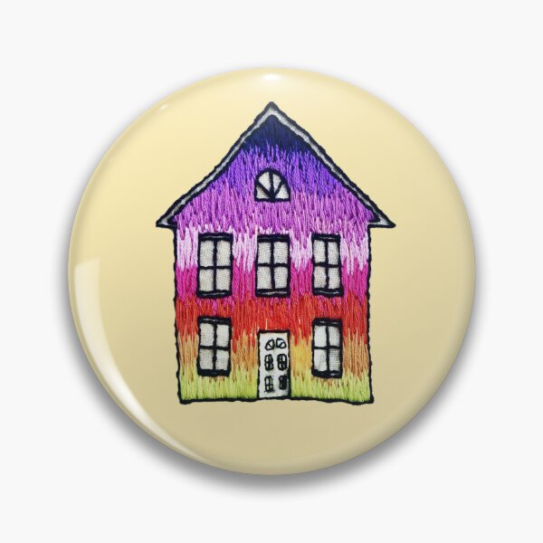 Item preview, Sunset House Embroidery Cutout designed and sold by ashleygilland.