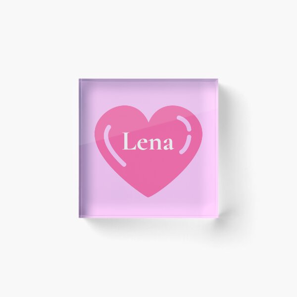 Item preview, Lena Name Girl Pink designed and sold by Monika Howarth.