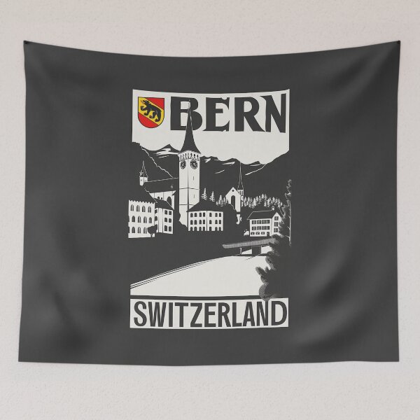 Item preview, A Vintage Travel Illustration of Bern - Switzerland  designed and sold by GoodOldVintage.