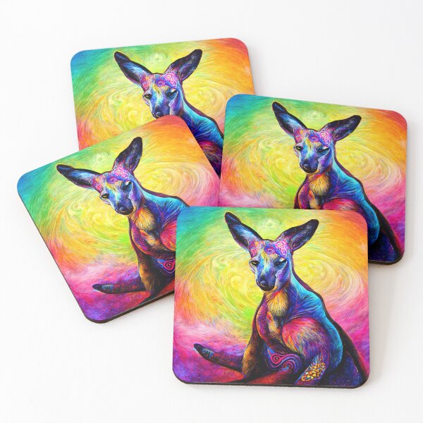 Item preview, “Neon Kangaroo Vibes” designed and sold by Art-Vortex-fr.