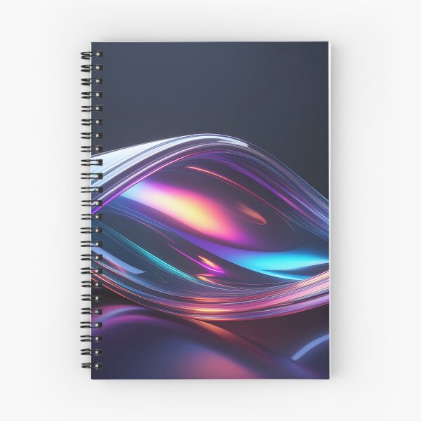 Item preview, An iridescent ribbon of light twists and turns through space, shimmering with vibrant hues designed and sold by homydesign.