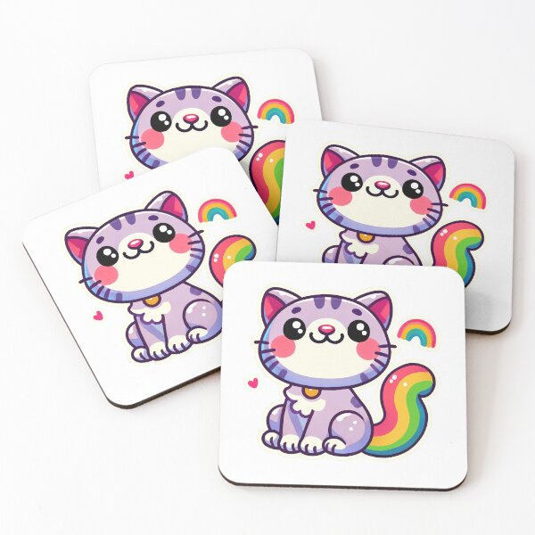 Item preview, LGBTQ Pride, Rainbow Cat for Pride Month designed and sold by MoniushkoArt.