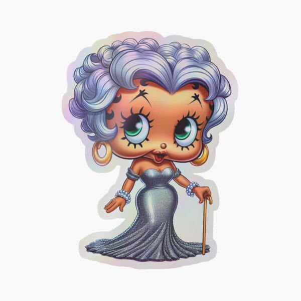 Item preview, Golden Years: Regal Betty Boop with a cane designed and sold by Artbyminga.