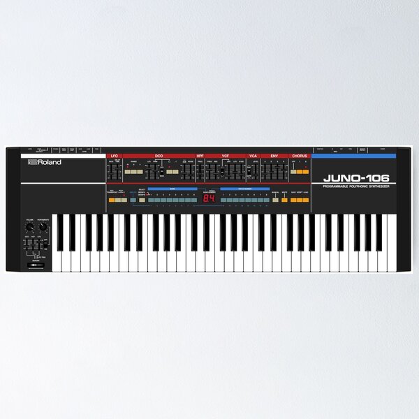 Item preview, Roland Juno-106 designed and sold by ABSTRACT-IVISM.
