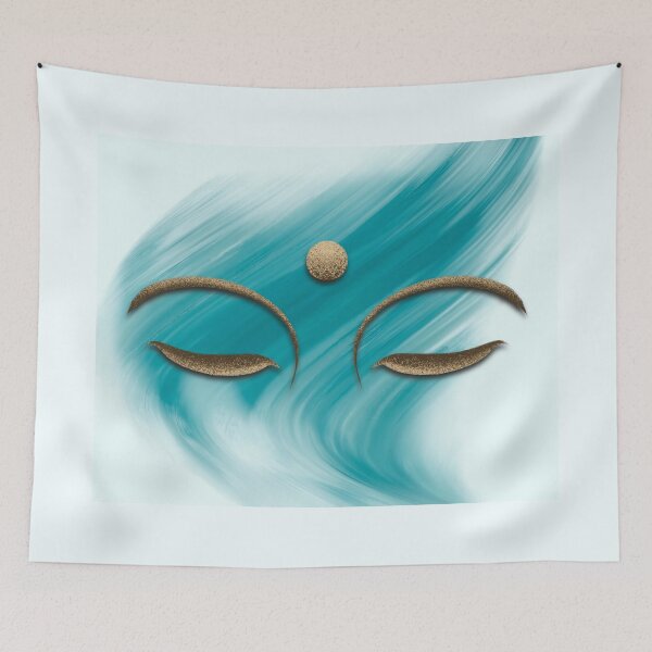 Item preview, Blue and White Buddha eyes designed and sold by Sacred Minds Studio.