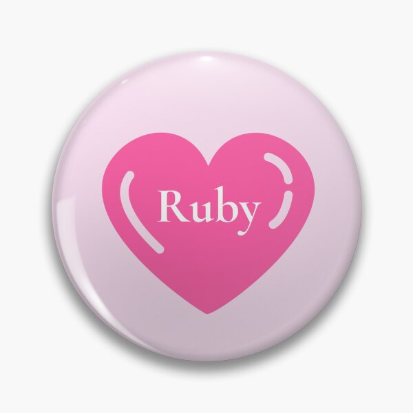 Item preview, Ruby Name Girl Pink designed and sold by Monika Howarth.