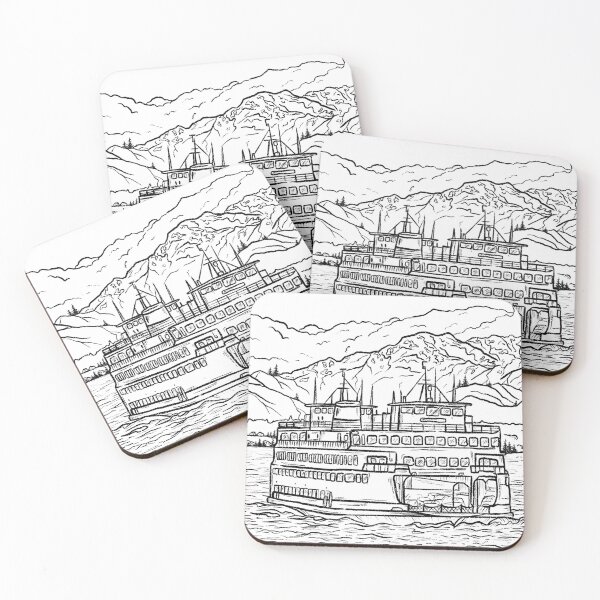 Item preview, Washington State Ferry Sketch designed and sold by Melanie Peterson.