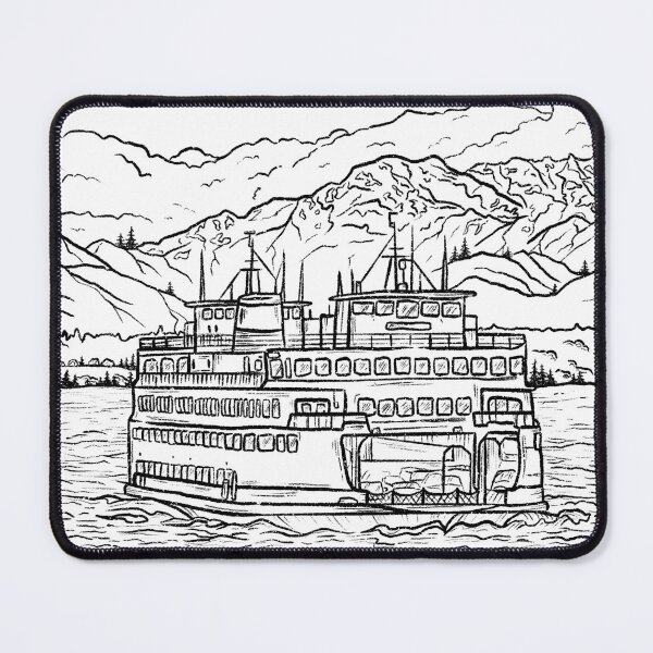 Item preview, Washington State Ferry Sketch designed and sold by Melanie Peterson.