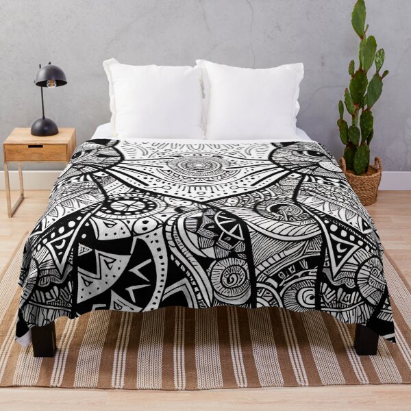 Item preview, Abstract Black and White Twin Cats designed and sold by PRINYOS.