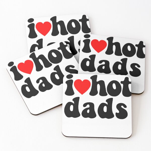 Item preview, I love hot dads designed and sold by eemilystickers.