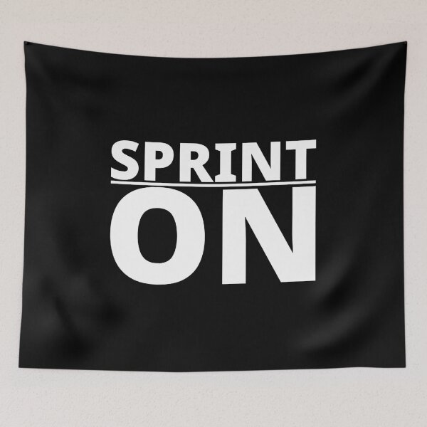 Item preview, SPRINT ON - Running, Workout, Run, Runner, Fitness, Marathon designed and sold by Minimalist Quotes and Sayings.