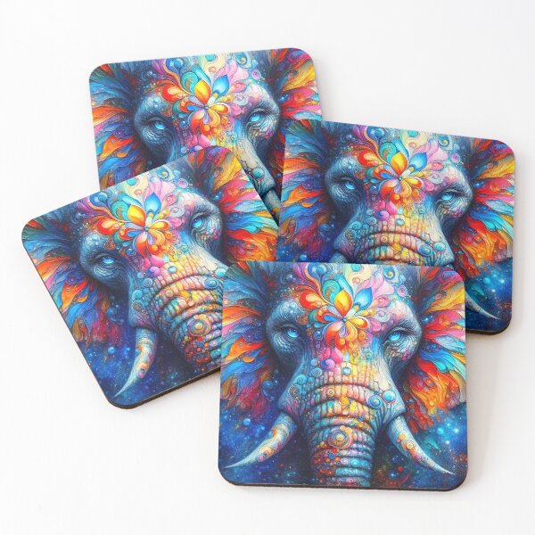 Item preview, Colorful Elephant  designed and sold by connie campbell.