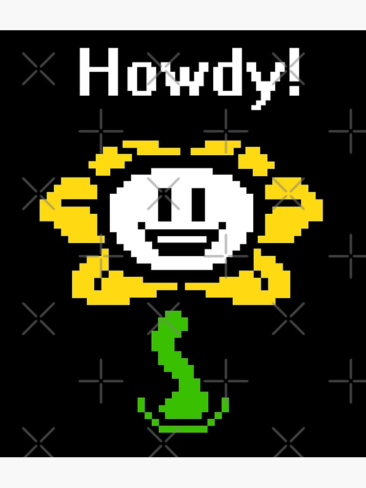 Undertale Flowey The Flower Howdy Postcard By Oxox Ocheriin Redbubble