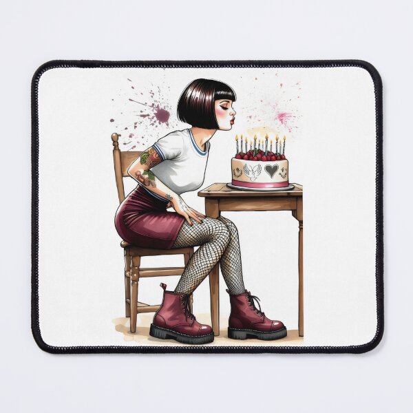 Item preview, Ska, Mod, Skinhead girl birthday cake designed and sold by fatbanana.