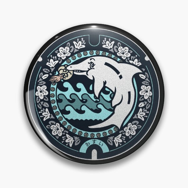 Item preview, Minamisanriku Town Manhole Cover Art 2 designed and sold by Musashi1996Art.