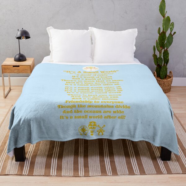Item preview, It's a Small World-Blue designed and sold by TheCaliGirls.