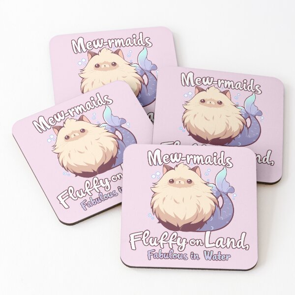Item preview, Mew-rmaids, fluffy on land fabulous in water  designed and sold by myanko.