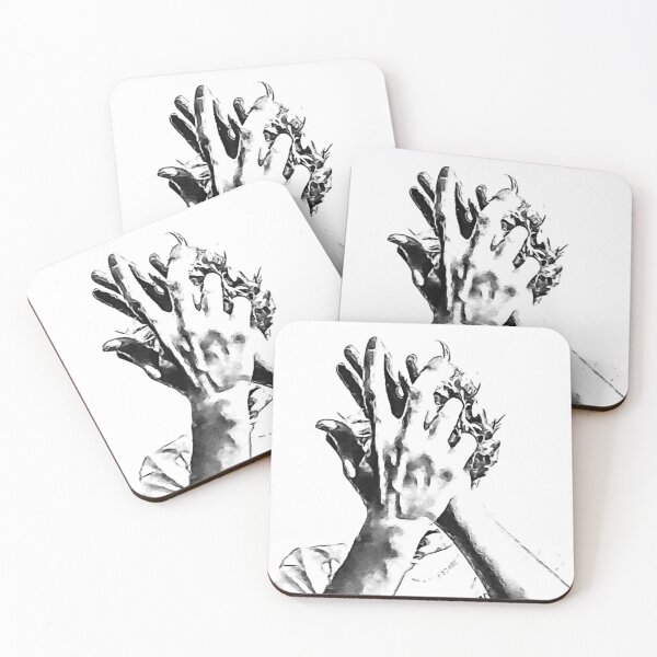 Item preview, Hand Flowers Black and White Draw Funkanometry Carlow Rush designed and sold by thisisalearcila.