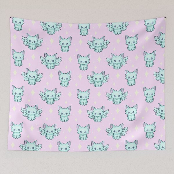 Item preview, Kawaii Cute Aesthetic Magical Pastel Cat 1 designed and sold by NicholiCosplay.