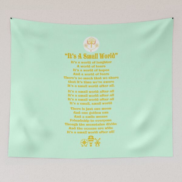 Item preview, It's a small world-green designed and sold by TheCaliGirls.