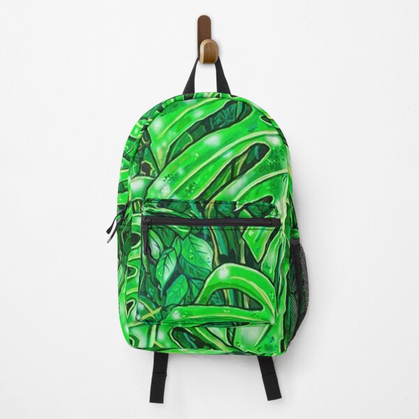 Item preview, super green tropical leaves art print designed and sold by Gaz Jarman.